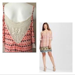 NWT Crocheted Terra-cotta Dress